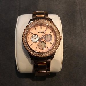 BNWT Fossil Rose Gold Watch